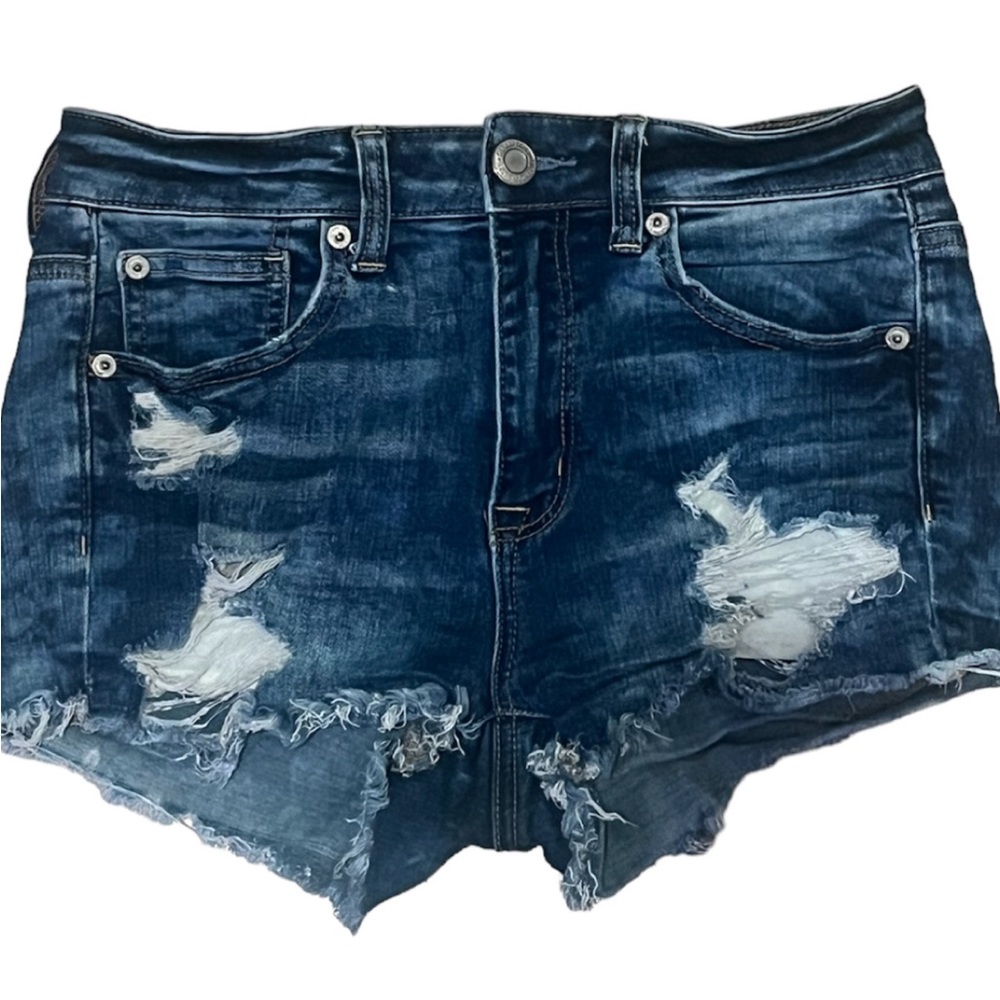 AE Mid-rise Next level stretch ripped denim short Shorts